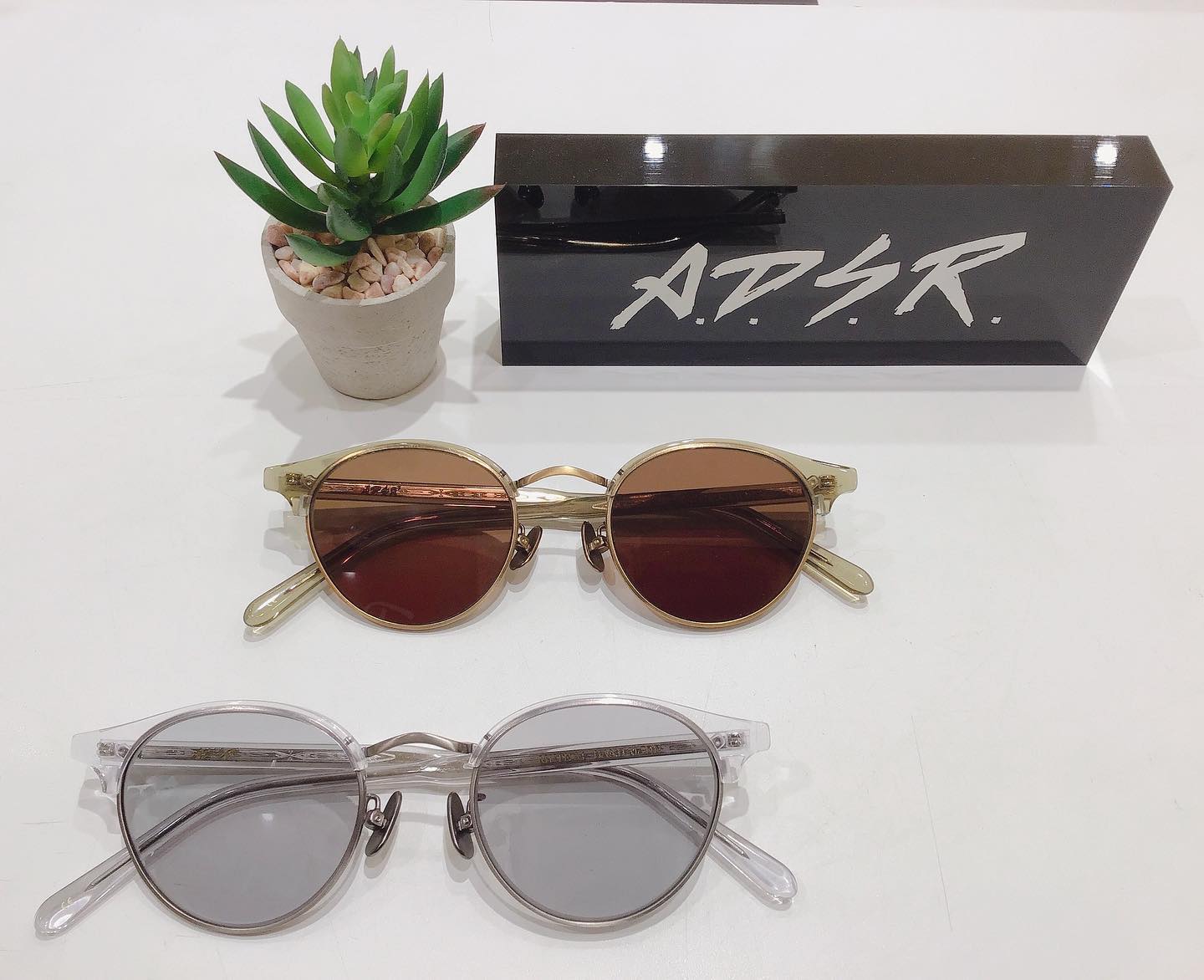 A.D.S.RMUTE ミュートクリアのブローがオシャレです#adsr #sunglasses #サングラス #eyewear #入荷 #長崎 #ココウォーク #福岡 #リバーウォーク北九州 #神奈川 #ららぽーと湘南平塚